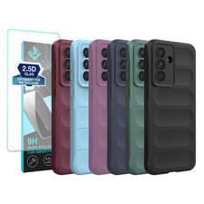 Handy Hülle für Samsung Galaxy A56 5G Grip Case Cover Schutzhülle 9H Displayglas