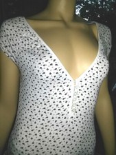 Sommertop von JC- made in France- weiss- viskose/Elasthane-Gr.XS