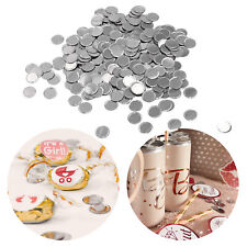 Konfetti Silber rund