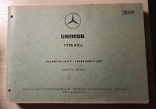 Mercedes Unimog 411a Ersatzteilkatalog