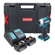 Makita DTD 157 SFJ-R Akku Schlagschrauber 18 V 140 Nm + 2x Akku 3,0 Ah + Lader