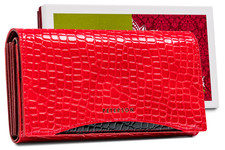 Lackleder-Geldbörse mit