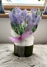 Weltbild Lavendel Gesteck Topf Kunstpflanze Deko Korb Künstlich Home Style