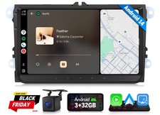 Eonon Android 14 Autoradio CarPlay Navi WiFi Für VW GOLF EOS Polo T5 Vento Caddy