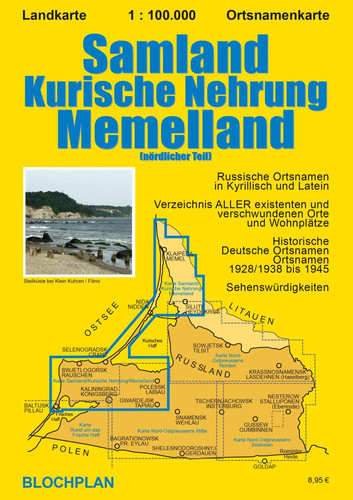 Landkarte samland kurische - landkarte, samland/kurische