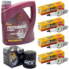 Set Öl Inspektion 4L für Honda CB 1300 F DC X4 SC CB 1997-02 Ölfilter Zündkerzen