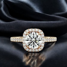 14K Gelbgold Diamant Ring IGI