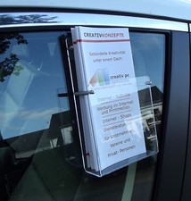 Prospekthalter,Flyerhalter für Autoscheiben DIN LANG , Flyerbox,Prospektbox
