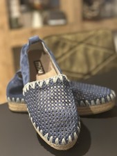 Mou Espadrilles Wildleder blau