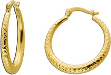 Creolen gelbgold 333 - creolen,