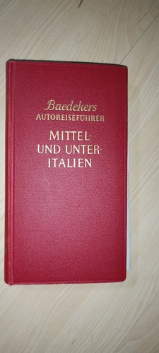 Vintage 1958 baedeker italy - baedeker's,