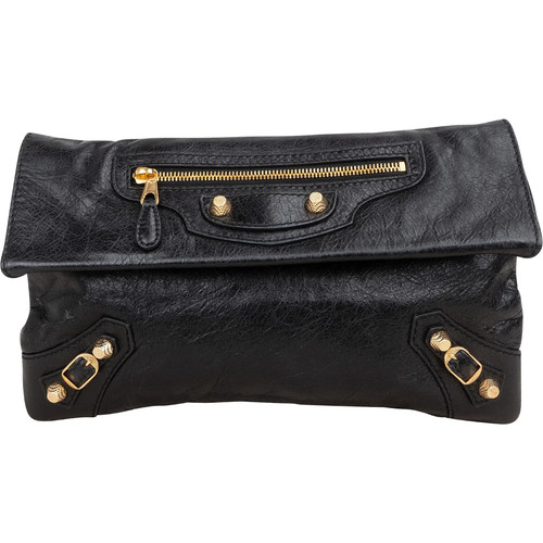 Balenciaga black leather city - balenciaga,