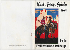 Karl May Spiele BERLIN Freilichtbühne Rehberge, Programm 1964 Old Surehand