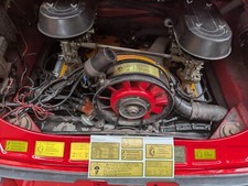 Aufkleber Set Motorraum Restauration für Porsche 911 T E S TV 2.34 Hinweisschild