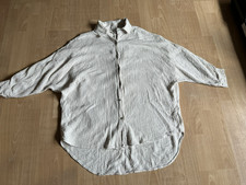 NEW COLLECTION MADE IN ITALY WUNDERSCHÖNE MUSSELIN BLUSE BEIGE LAGENLOOK