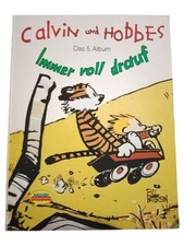 Calvin und Hobbes Immer voll drauf 5. Album Bill Watterson Comic Buch Deutsch