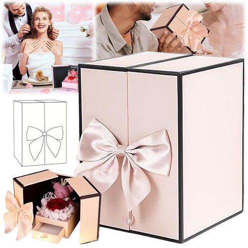 Ewige rose bär - bär, geschenkbox
