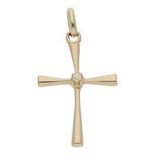 Diamant Kreuz Anhänger 333/ 8