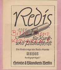 BERLIN, Werbung 1941, Heintze & Blanckertz Federhalter-Metallartikel-Fabrik 