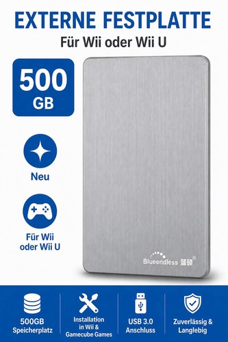 Nintendo wii 500gb festplatte - nintendo,