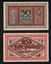 Notgeld,  Bielefeld 50 + 25