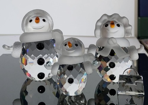 Swarovski schneemann familie - schneemann,