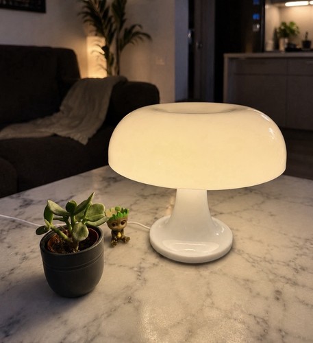 Pilzlampe tischlampe weiß - pilzlampe,