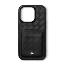 Montblanc Extreme 3.0 Echtleder 2CC Hard Cover Hülle für iPhone 15 Pro