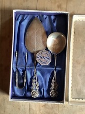 Silber Kuchenset Antiko 800 Silber Punziert Hildesheimer Rose mit Originalkarton