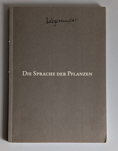 Die sprache der - pflanzen, –