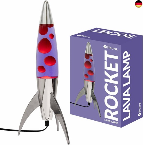 Fisura lila lavalampe - lavalampe, rocket