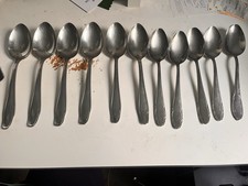 11 alte Esslöffel Vintage –