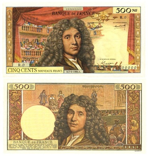 500 francs cinq cents - 500,