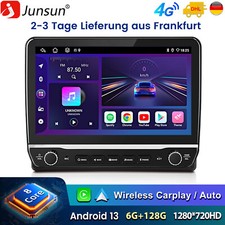 6+128G Android13 Carplay Autoradio BT GPS Navi WIFI DAB Für Audi A4 S4 RS4 B6 B7