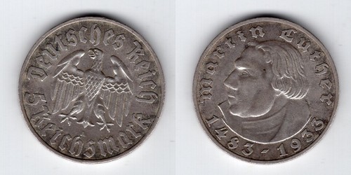 Reichsmark 1933 martin - 5,