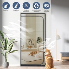 Fliegengitter Tür Türvorhang Balkontür Hund Katze Insektenschutz Vorhang 90*200