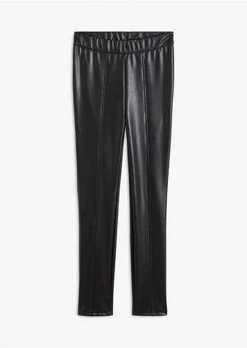 Lederimitathose 44 schwarz - lederimitathose,