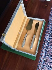 Antik 800er SILBER VERGOLDET Gabel Messer Löffel  Jugendstil