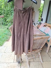 Trachten Lederrock, Langlebigkeit, Braun, Gr.36, Wildleder, Gefüttert