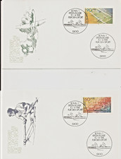 2 BRD Ersttagsbriefe Sporthilfe MiNr. 1094 u- 1095