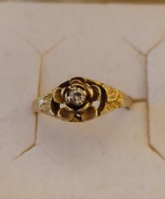 Goldring 585 Gelbgold Mit Stein ca. 17,2 mm Ringröße 54 ca. 1,99 Gramm 