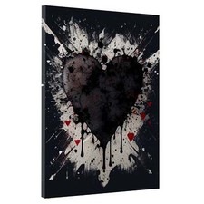 Herz Black Pop Art