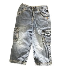 Obaibi Jeans Hose 86 Blau Cargo Sommerjeans Stoffhose *V Schlupfhose