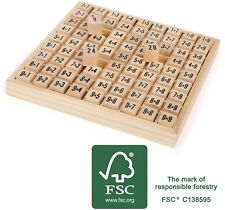 Rechenbrett  das kleine 1x1 Rechenhilfe Holz ca. 17 x 17 x 2 cm