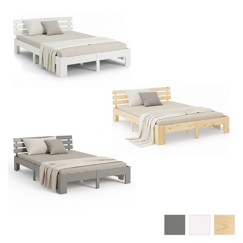 Massivholzbett aus kiefer mit - aus,