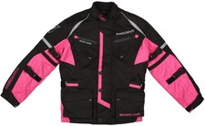 Modeka Tourex II Kids Gr. 140 Kinder Motorrad Jacke wasserdicht schwarz-pink