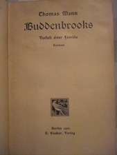 Thomas Mann - Erstausgabe 1901
