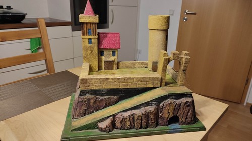 Kleine ritterburg aus holz - ritterburg,