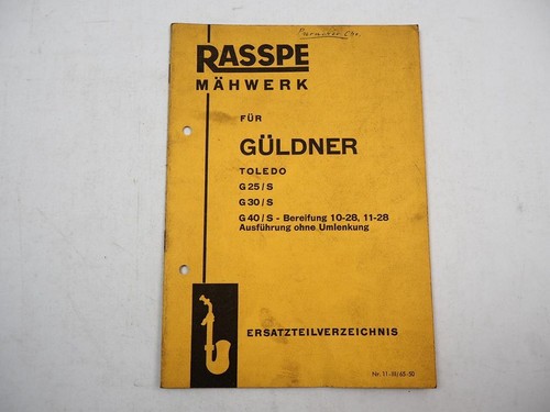 Rasspe mähwerk für güldner - rasspe,