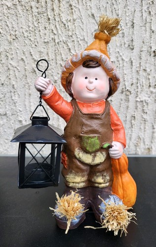 Dekofigur herbstjunge mit - herbstjunge,